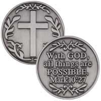 bible coins metal box|jesus inspirational coins.